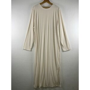 Universal Standard Womens Ribbed Knit Maxi Dress Large Oversized Minimalist Peru